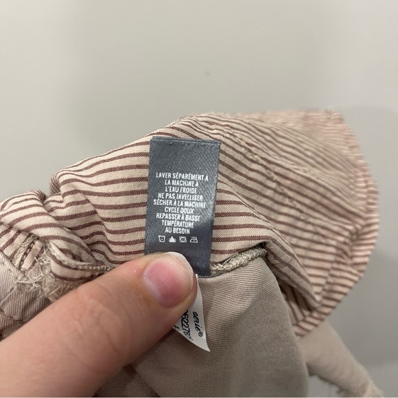 Aerie Tan Raw Hem Lace-Up Lyocell Shorts Size Small - Picture 8 of 8